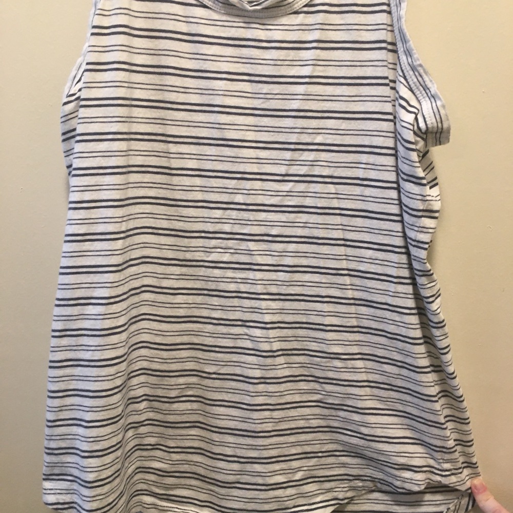 Ann Taylor Loft Vintage Soft Striped Medium Tank